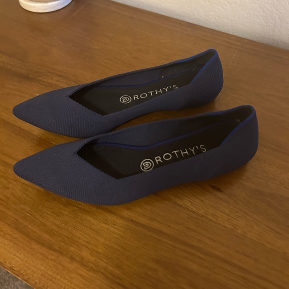 Rothy navy blue pointed flats | 8.5 - Picture 2 of 4